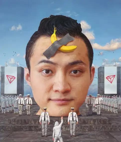 Justin Sun Makan Pisang Karya Seni Senilai 96 Miliar Rupiah