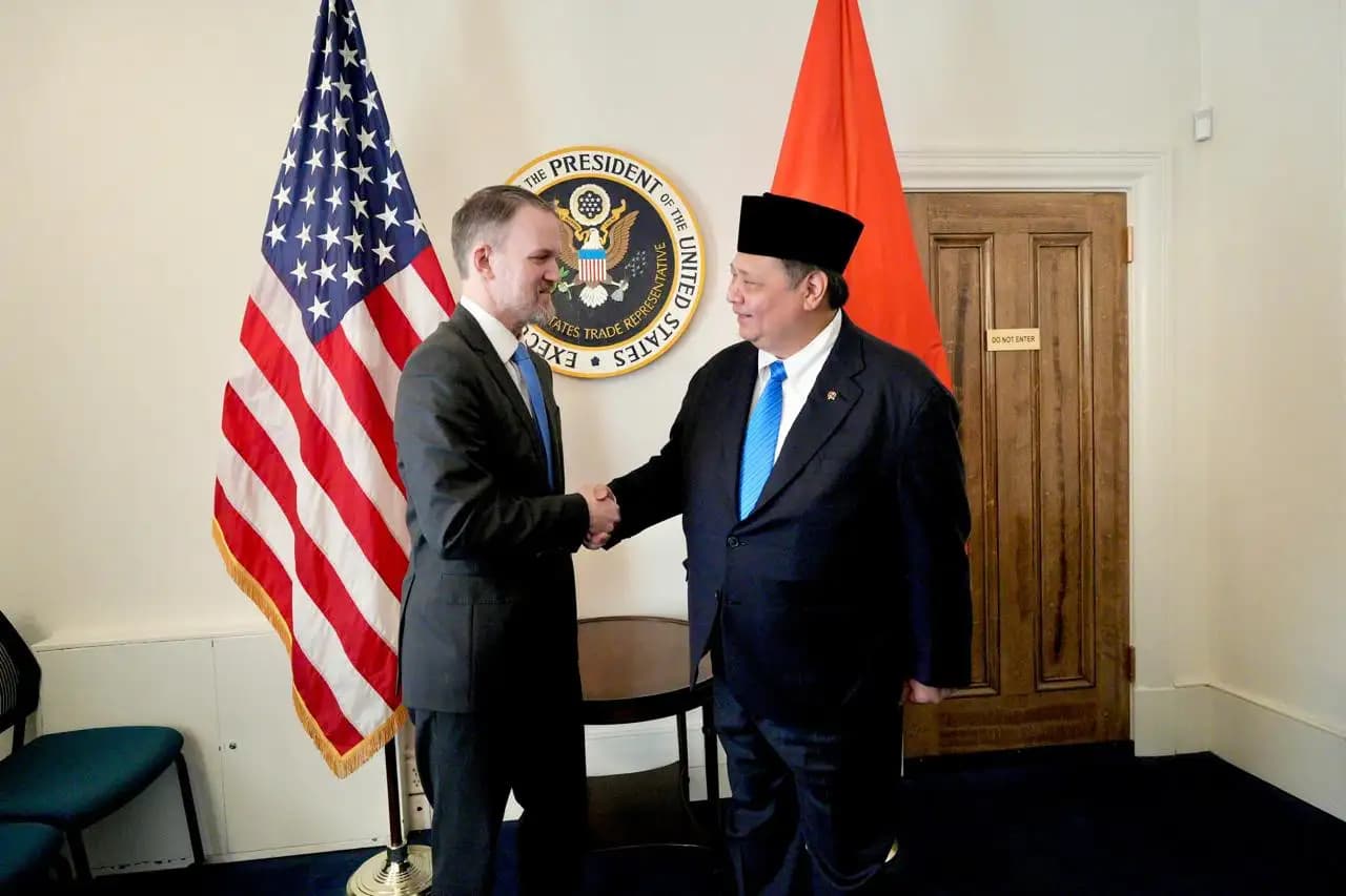 Menko Airlangga Diterima Langsung US Trade Representative (USTR), Sepakat Segera Bahas Bersama Selesaikan Negosiasi Tarif