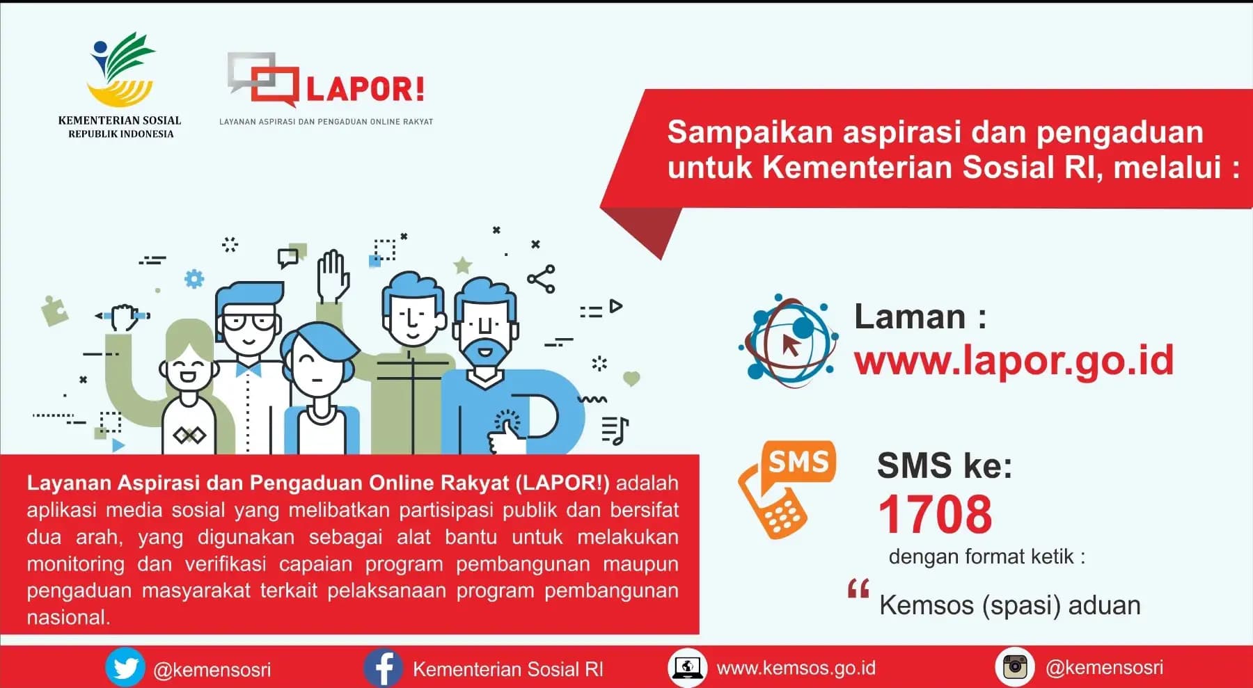 Responsif Tindaklanjuti 4 Ribu Lebih Aduan, Kemensos Raih Apresiasi atas Pengelolaan SP4N-LAPOR!