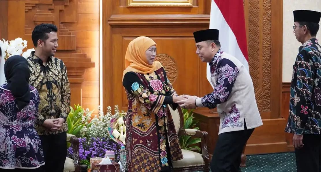 Gubernur Jatim Gelar Halalbihalal Bersama Bupati/Wali Kota se-Jawa Timur di Gedung Grahadi