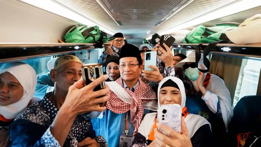 Menag Lepas Pemulangan Kloter Pertama Jemaah Haji Indonesia dari Makkah