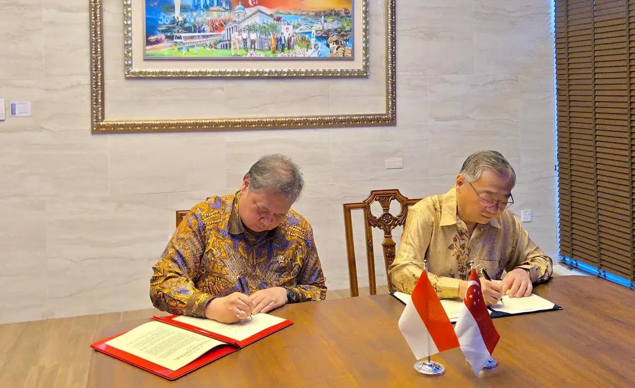 Indonesia-Singapura Sepakat Perkuat Kerja Sama Enam Sektor Strategis