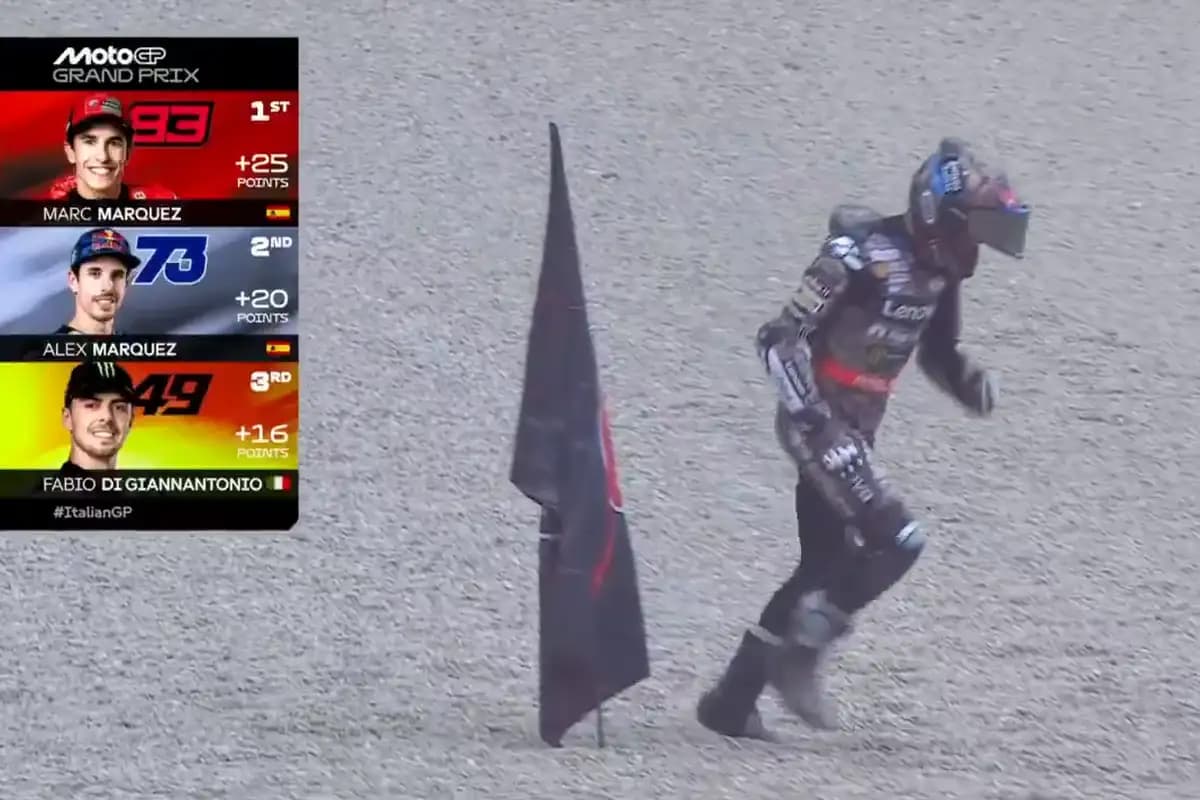 Marc Marquez Juarai MotoGP Italia 2025, Bagnaia Gagal Naik Podium  