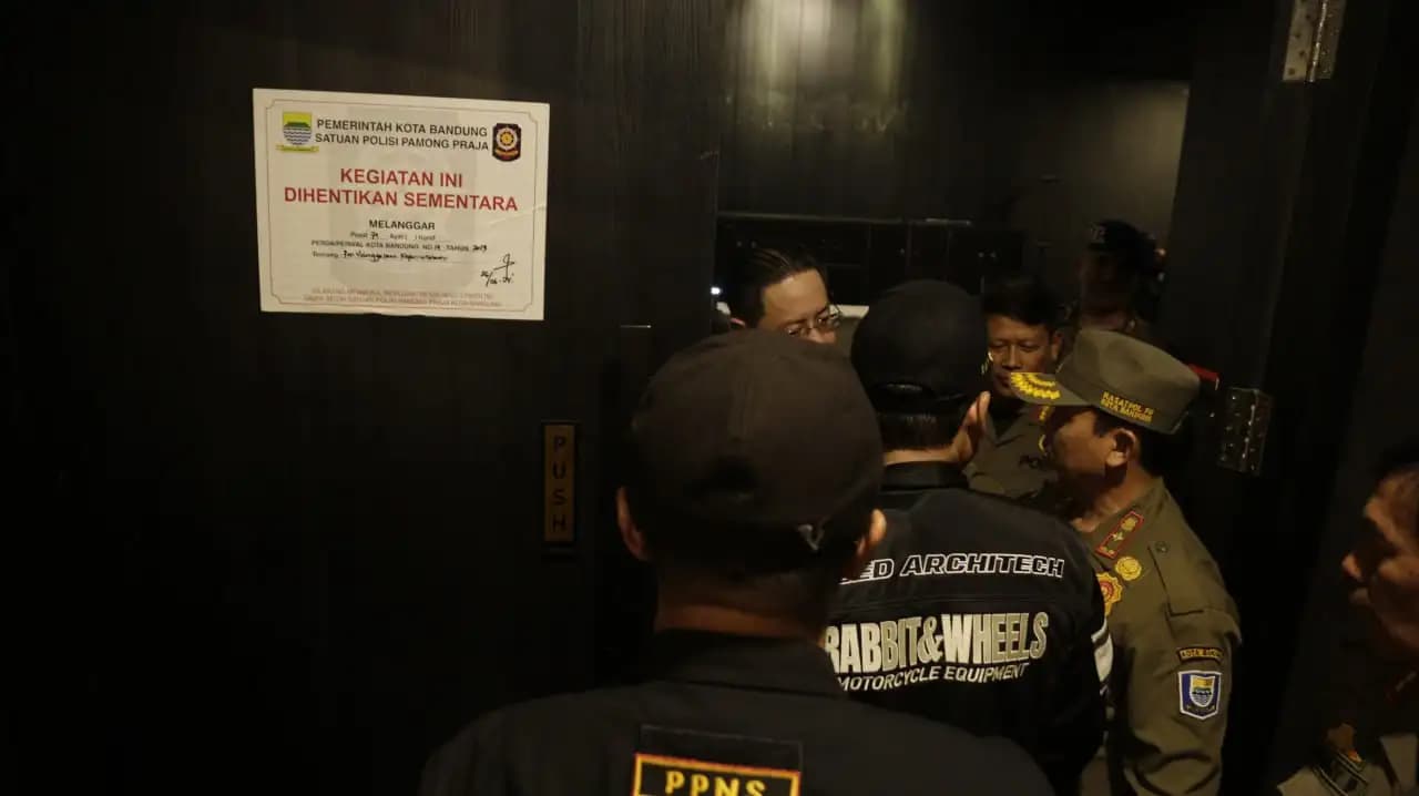 Langgar Perda, Tempat Hiburan di Bandung Disegel Saat Libur 1 Muharam