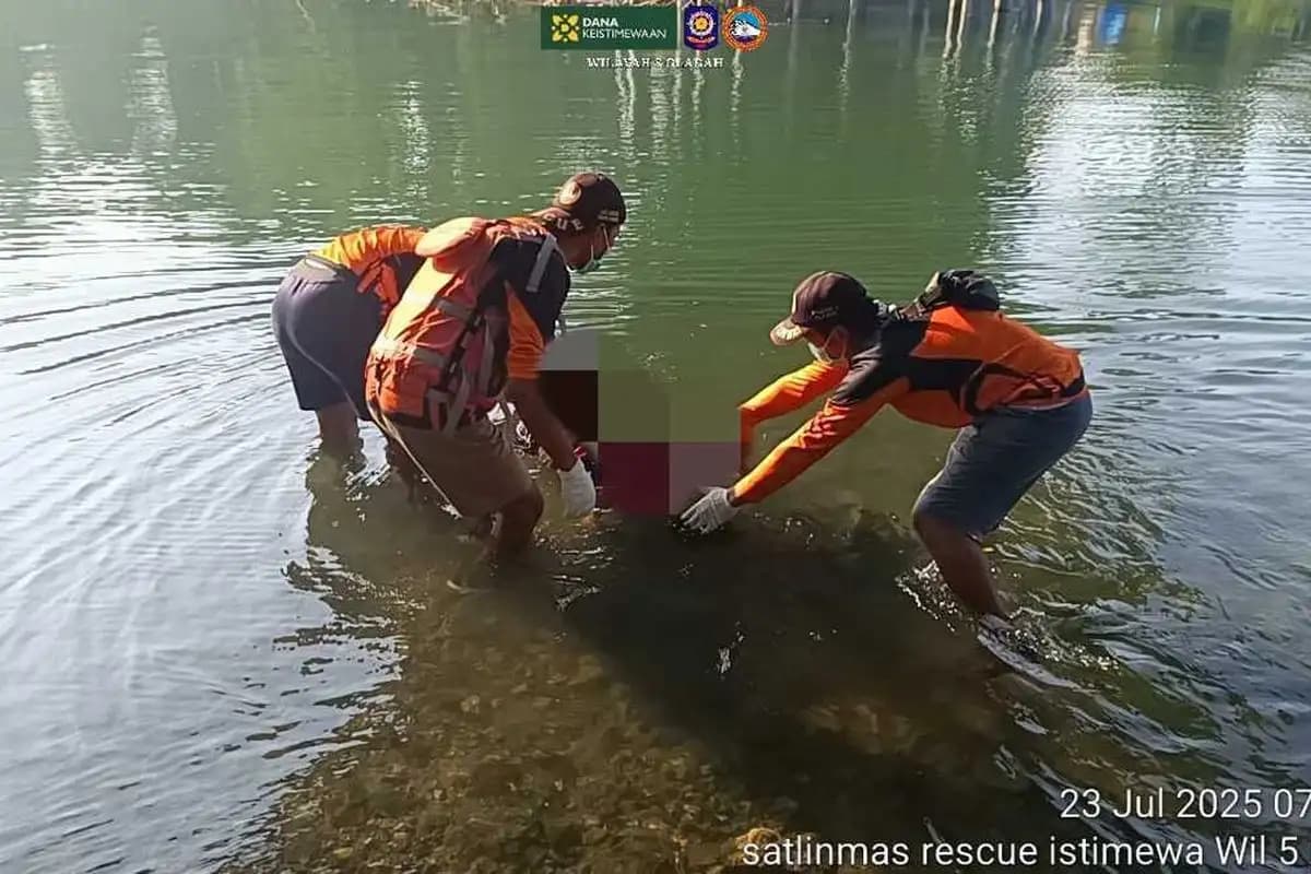Warga Temukan Mayat Pria Terapung di Sungai Serang Kulon Progo Saat Hendak Bakar Sampah  