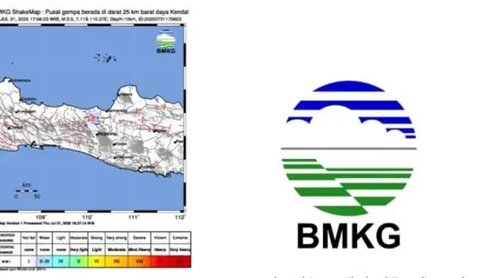 Gempa Magnitudo 3.5 Guncang Kendal, Terasa Hingga Temanggung