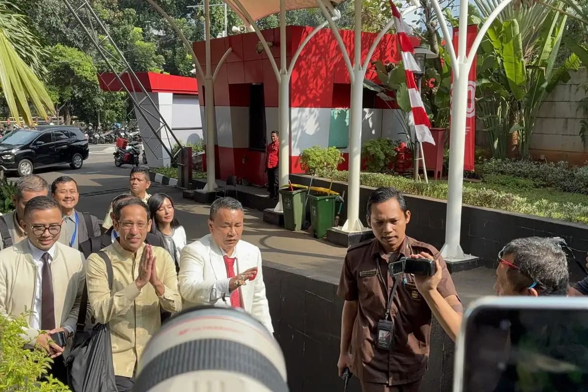 Nadiem Makarim Penuhi Panggilan KPK Terkait Kasus Pengadaan Google Cloud, Didampingi Hotman Paris