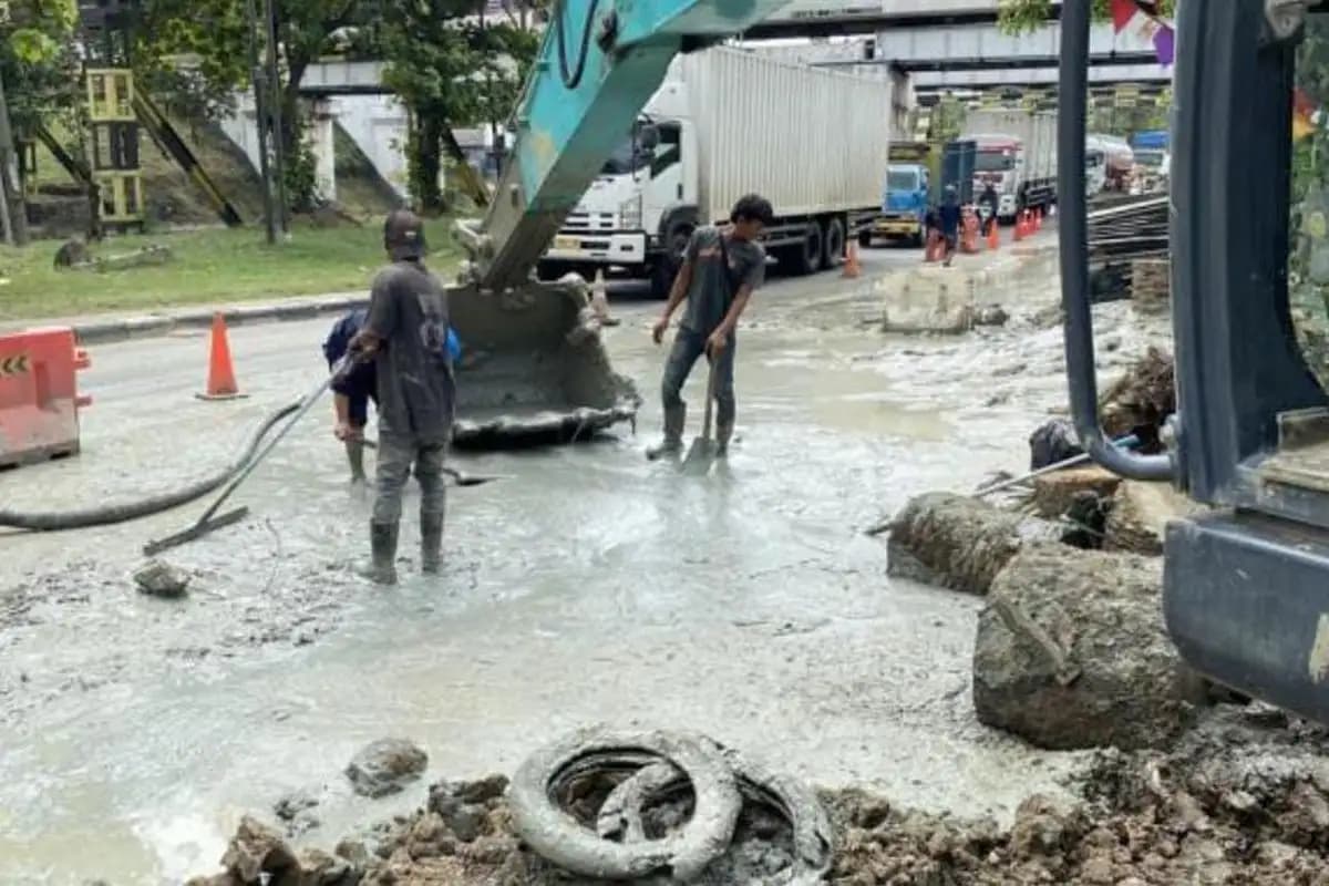 Semburan Lumpur di Jalur Pantura Indramayu Picu Kekhawatiran Warga, Perusahaan Pastikan Aman  