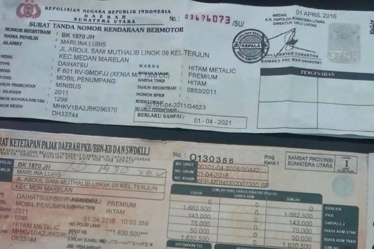 Sindikat Pemalsu STNK di Buleleng Bali Dibongkar, Dokumen Palsu untuk Kendaraan Curian  