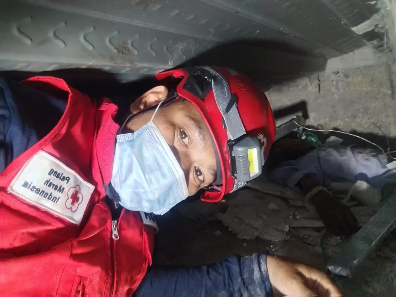 PMI Sidoarjo Terjunkan Tim Lengkap Tangani Ambruknya Masjid Ponpes Al Khoziny