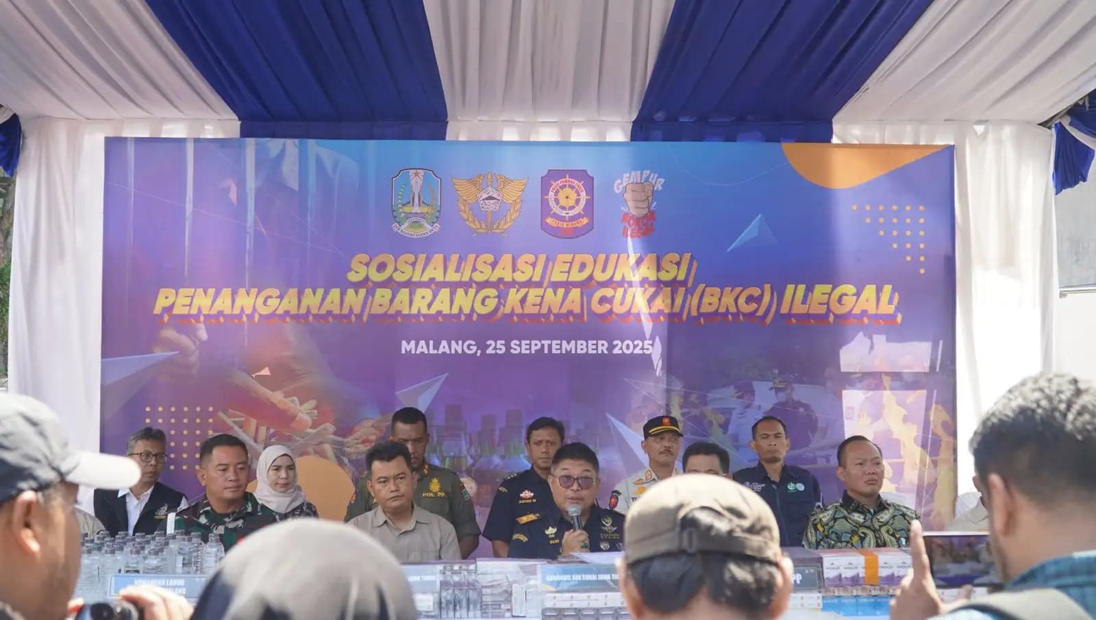 Bea Cukai Jatim II Musnahkan 7,1 Juta Batang Rokok dan 1.400 Liter Miras Ilegal di Pasuruan