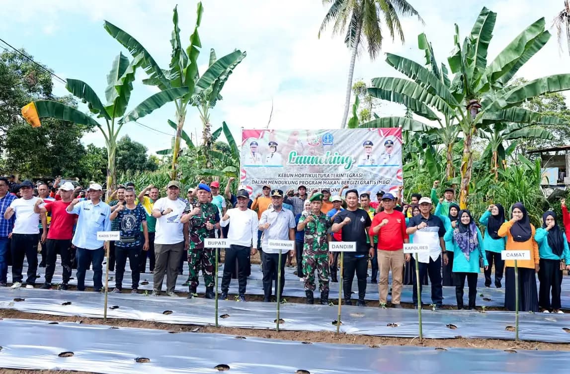 Gubernur Sulsel Launching Kebun Hortikultura Terintegrasi Dukung Program Makan Bergizi Gratis