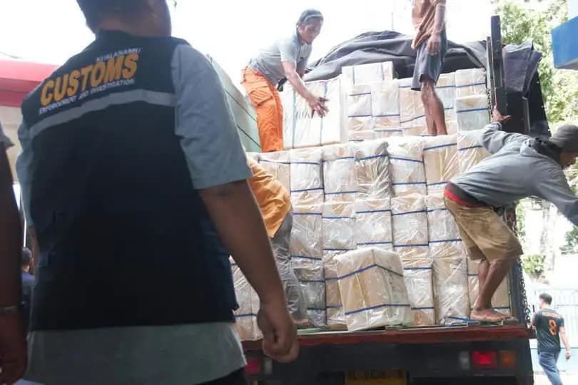 Peredaran 3,87 Juta Batang Rokok Ilegal di Aceh Utara Digagalkan