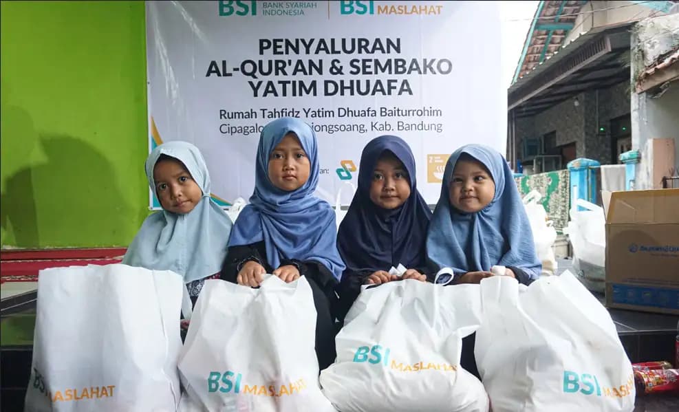 BSI Maslahat Salurkan Fidyah kepada 7.654 Penerima Manfaat