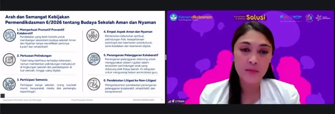 Kemendikdasmen Perkuat Kolaborasi Pusat dan Daerah dalam Implementasi Budaya Sekolah Aman dan Nyaman