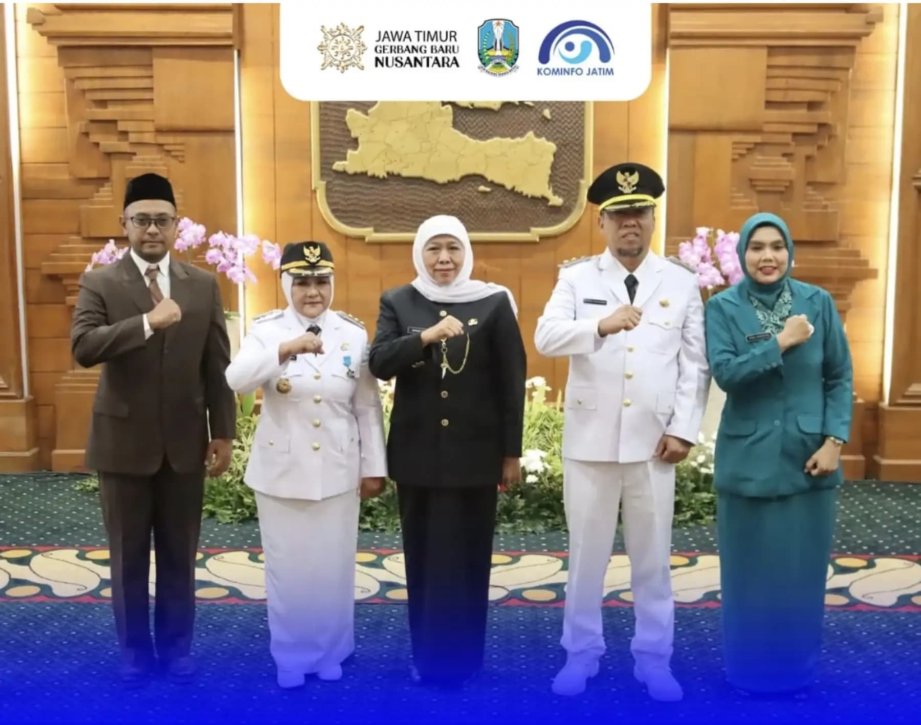 Nanik Endang–Suyatni Resmi Dilantik, Gubernur Khofifah Minta Bupati-Wabup Magetan 2025–2030 Langsung “Berlari”