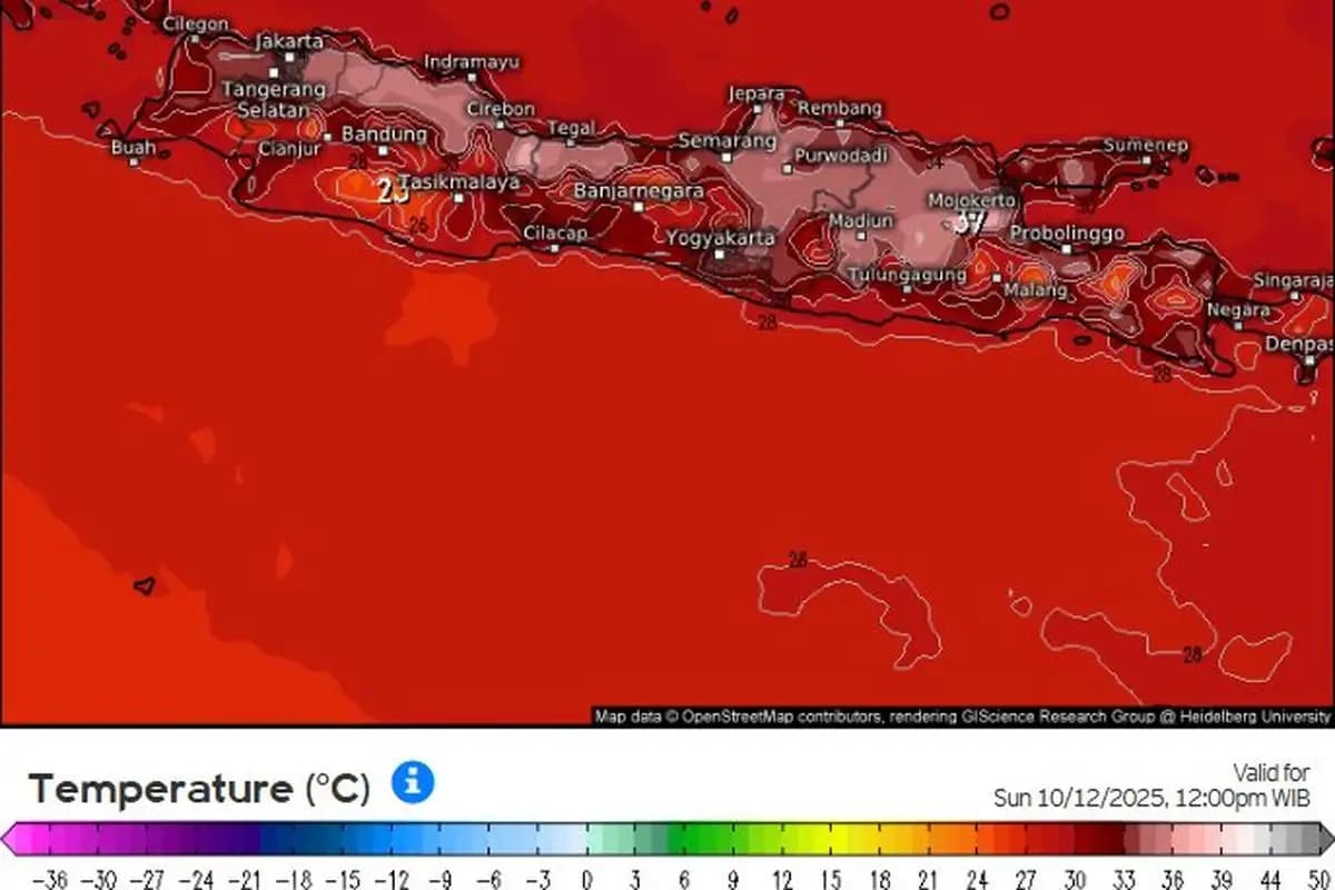 BMKG Jelaskan Alasan Suhu Surabaya 36 Derajat Terasa Menyengat Seperti 41 Derajat