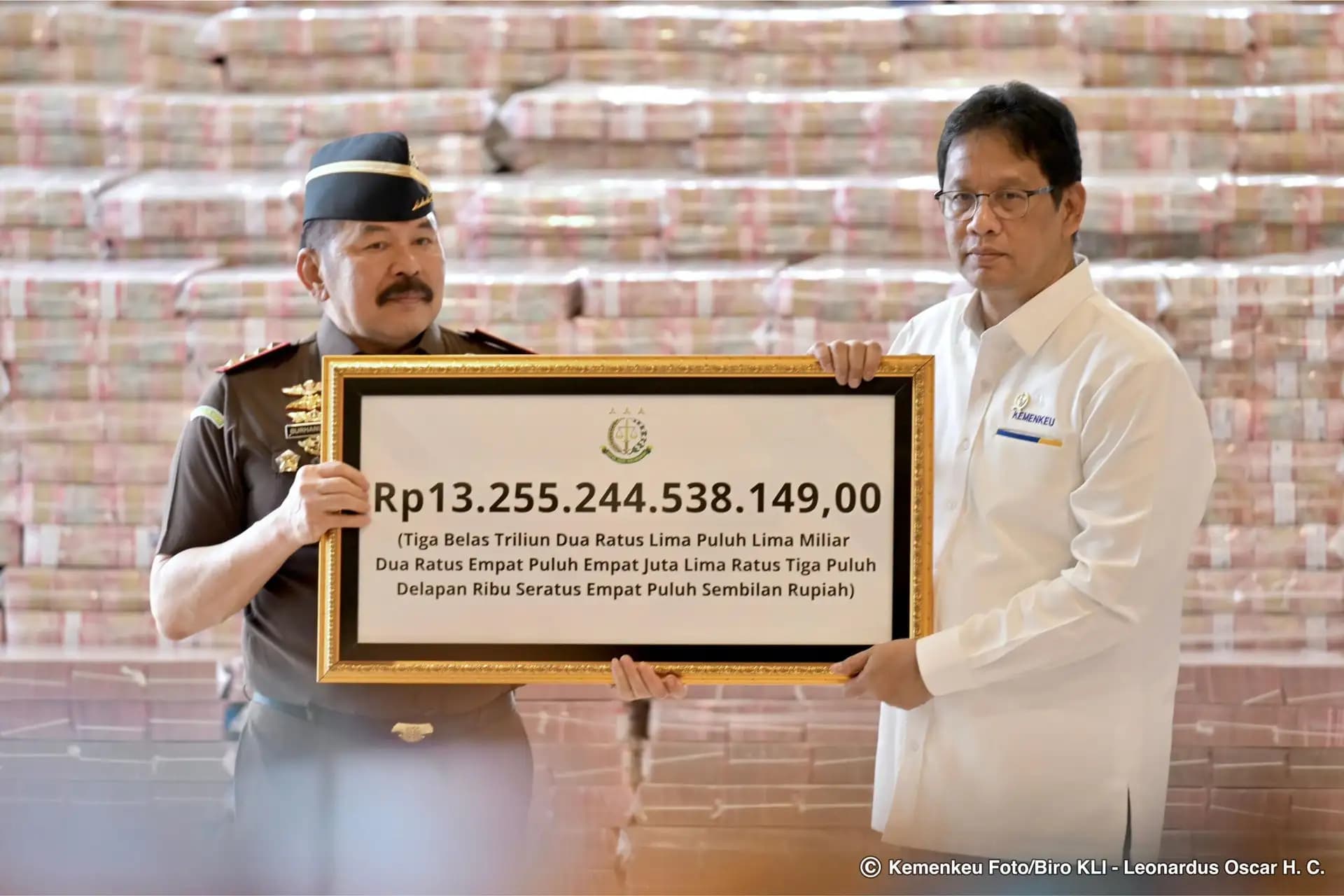 Kemenkeu Terima Pengganti Kerugian Negara Rp13,255 Triliun dari Kasus Korupsi Ekspor CPO