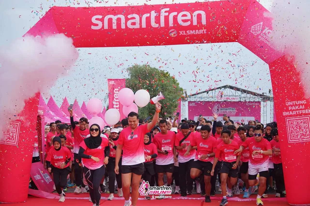 Melalui Perluasan Jaringan 4G dan Fun Run, SMARTFREN Hadir Lebih Dekat di Mojokerto–Jombang
