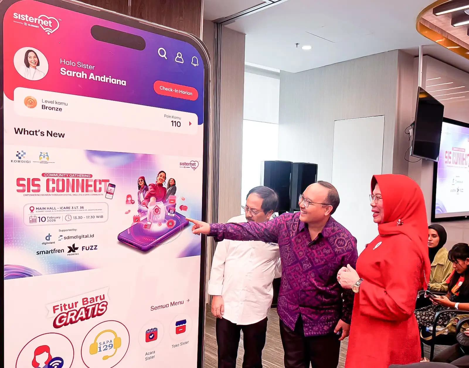 XLSMART Hadirkan Fitur Baru Sisternet, Dukung Pemberdayaan Perempuan Bersama KOMDIGI dan KEMENPPPA RI